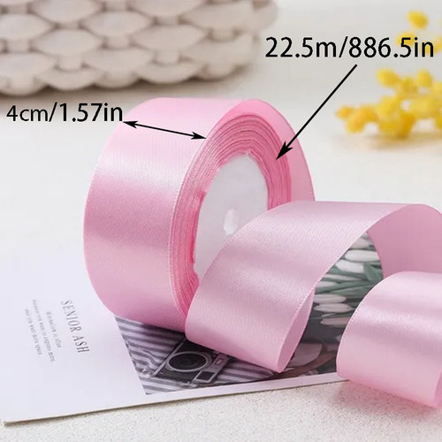 Z 5 Rollos Satinado Decoracion Colores Cintes 4cm 112.5