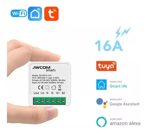 Interruptor Inteligente Mini Módulo Wifi Automação Smartlife
