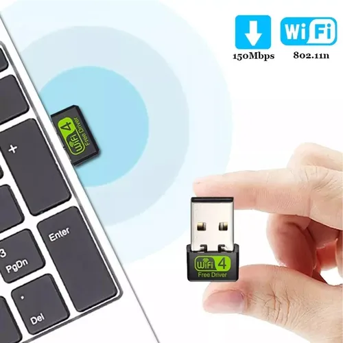 Tarjeta Receptor De Red 2,4 Gh Wifi Usb Xtrike Me Wl 001 Pc® Negro