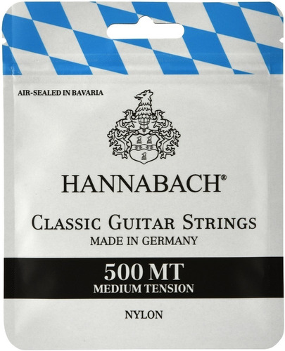 Hannabach Encordado 500mt Medium Tension Guitarra Clasica