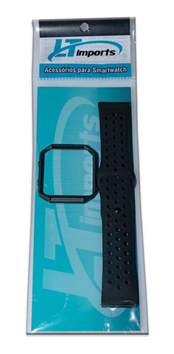 Pulseira Silicone N1k Sport Para Fitbit Blaze Cor Preto