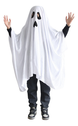 Disfraz De Fantasma De Halloween Para Niños Y Adultos, Capa De Fantasma Espeluznante, Espíritus Fantasma Blancos, Accesorio De Fiesta