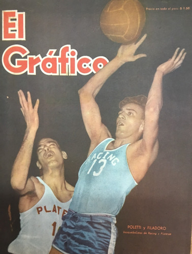 El Gráfico, Nº 1803, 1954, Deportes Y Fútbol Argentino, 3ce3