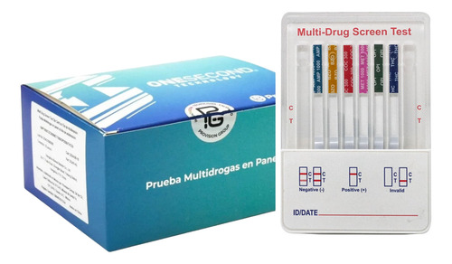 Prueba Antidoping 6 Parametros Anf Thc Coc Met Opi Bzo 10pzs