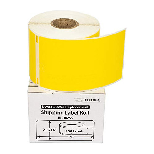 Etiquetas Amarillas Compatibles Dymo 30256  12 Rollos