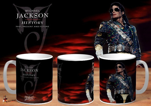 Taza Michael Jackson History Conmemorativa 4k Art