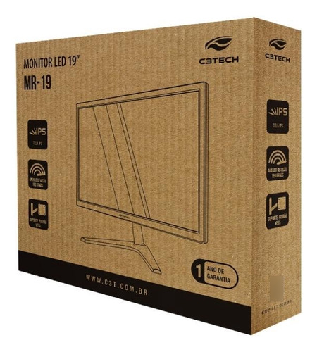 Monitor Led 19 Polegadas Mr-19 - C3tech