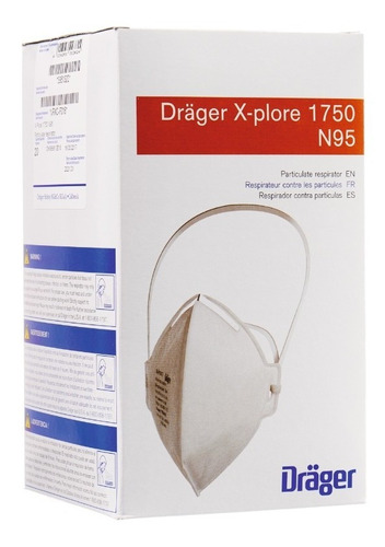 Respirador N95 Dräger X-plore® 1750  20 Piezas