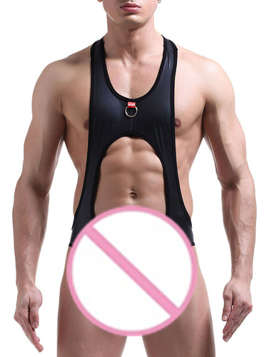 Traje De Lucha Libre Con Chaleco Combinado Para Hombre