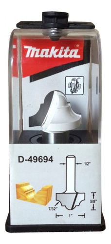 Fresa Clasica Makita 1/2x1 Fresadora Router D-49694 Bb