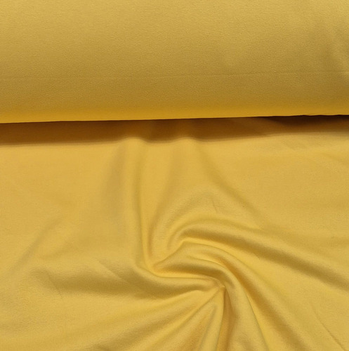 Tela Por Metro Joggin Friza Invisible 1.9m Tubular Amarillo Liso