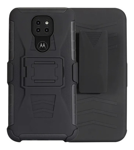 Funda De Uso Rudo + Mica Moto C E4 E5 G4 G5 G6 G7 Z2 Z3 One