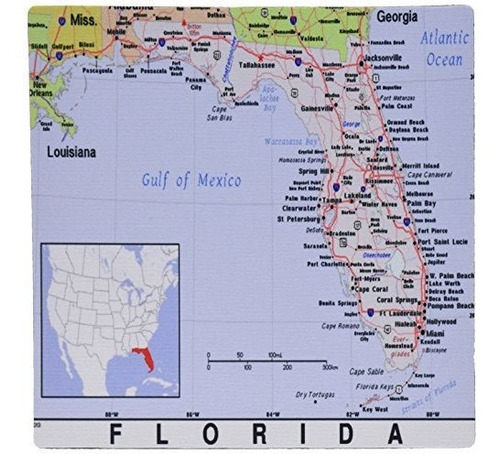 Impresion 3d De Las Ciudades De Florida Y Mapa Del Estado Al