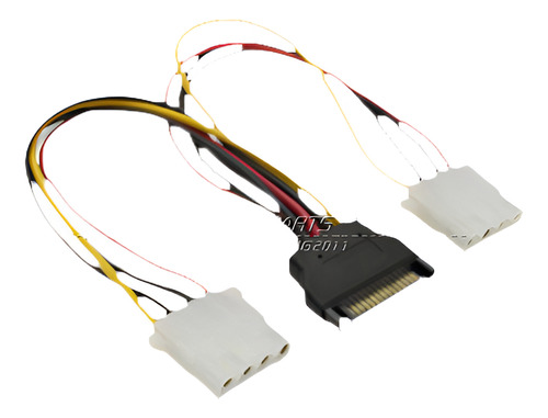 15 Pin Sata Macho A 2 Hembra 4 Pin Molex Hembra Ide Hdd Disc