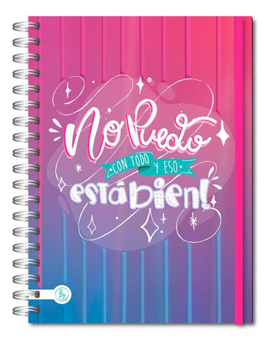 Cuaderno Anillado 15x21  A5 80 Hj Motivacion Holografico Ry 