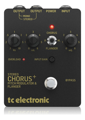 Tc Eletronic SCF GOLD Pedal para guitarra chorus flanger stereo