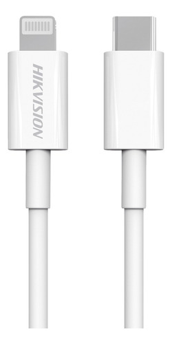Cable Usb-c A Lightning 1 Metro Ideal Para iPhone iPad iPod Color Blanco
