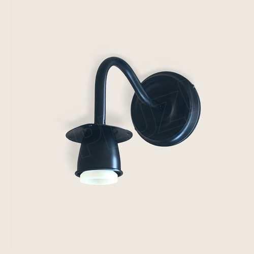 Imagen 6 de 8 de Aplique Pared Simple 1 Luz - Hierro Negro
