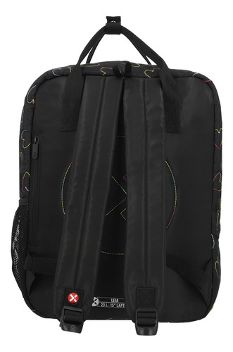 Mochila Unisex Notebook 5xt Corazones Negro Xtrem