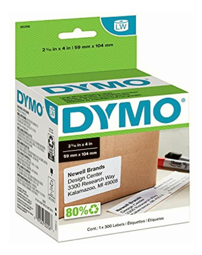 Dymo M30256 Etiqueta Para Envíos 2 5/16  X 4 