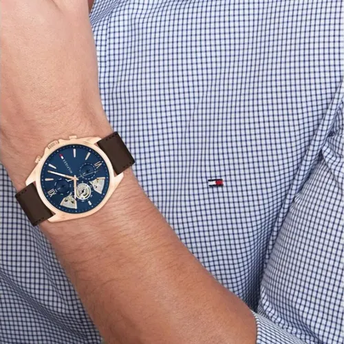 Reloj Para Hombre Tommy Hilfiger Baker 1710645 Marrón