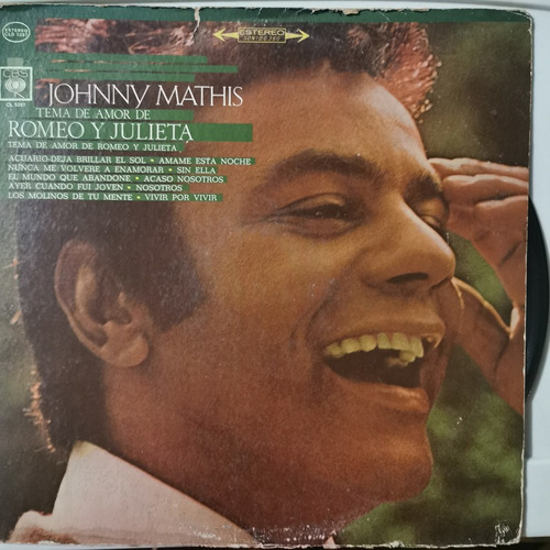 Disco Lp: Johnny Mathis- Tema Romeo Julieta,n