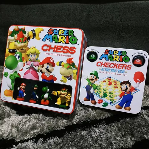 MarioMania] Mario é rei, e Luigi é rainha em jogo de xadrez oficial lançado  pela USAopoly em 2009