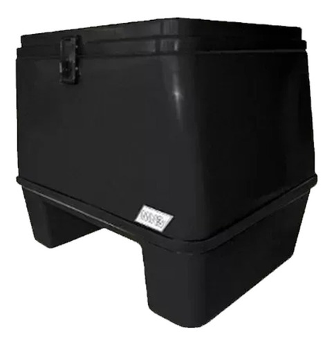Imagem 1 de 1 de Bau De Plastico 90 Litros Sem Borracha Mn3 Preto 024262