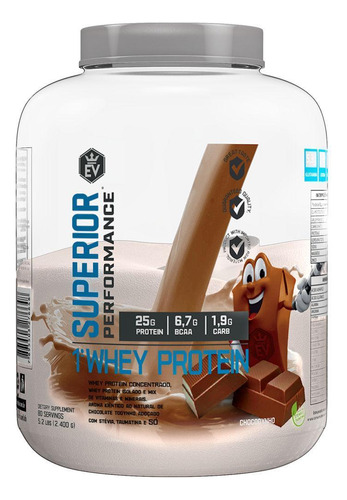Whey Protein Concentrada E Isolada 2,4kg Evo Chocolate