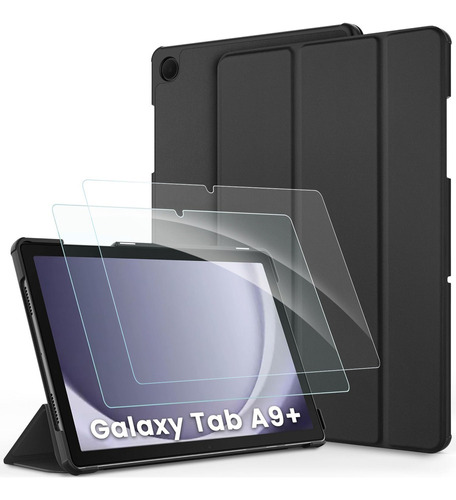 Funda Para Samsung Galaxy Tab A9+ Con 2 Protectores Pantalla