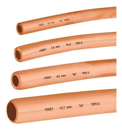 Rollo De 15 M De Tubo Flexible De Cobre De 1/2 , Foset 48158