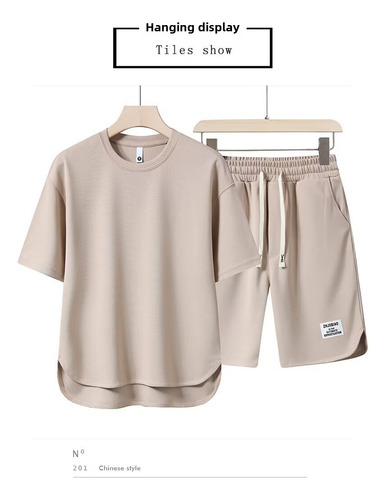 Conjunto De Camiseta Y Pantalones Cortos Modernos De Verano