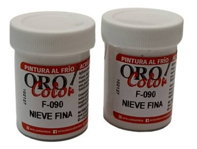 Pintura Al Frio 60 Cc Oro Color Nieve Fina F-090