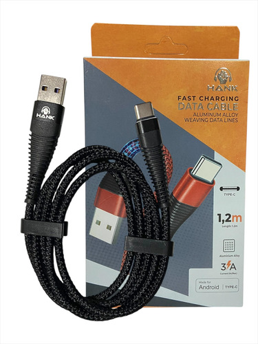 Cable De Datos Carga Rapida Tipo C Hank