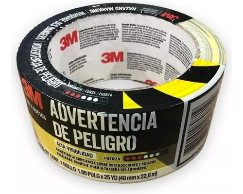 Cinta Demarcatoria 3m Hazard 48mm X 22.8mts Amarilla Y Negra