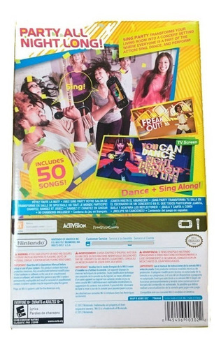 Juego Wii U Sing Party Incluye Microfono Nuevo Sellado