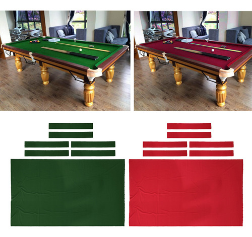 2x Paño De De Billar 9ft Accesorios De Fieltro