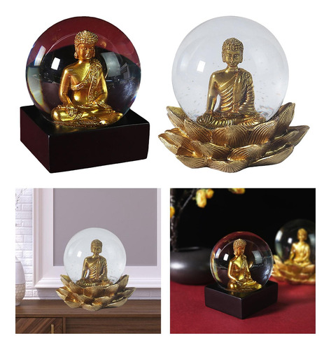 2x Estatua De Buda Figuritas Brillantes Escultura Yoga