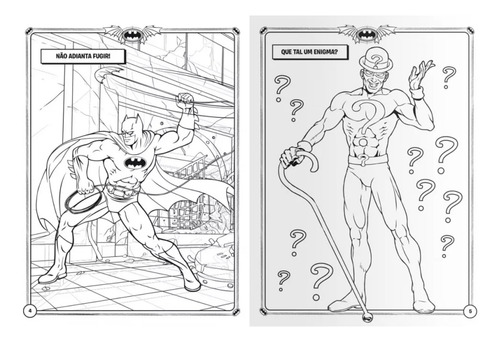 Livro Físico Para Colorir Com Aquarela Batman - Cores De Super-herói