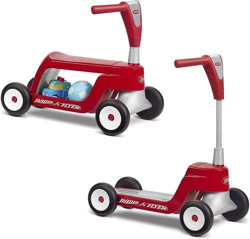 Radio Flyer Scoot 2 Scooter Moto Juguete Bebe Montable Roja