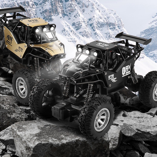 Todo Terreno Rc Control Remoto Recargable Carro Con 3 Luces
