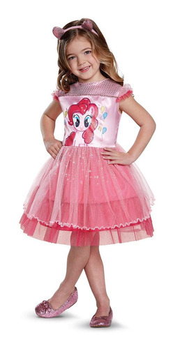 Disfraz De My Little Pony: Pinkie Pie Talla 4 Para Niña