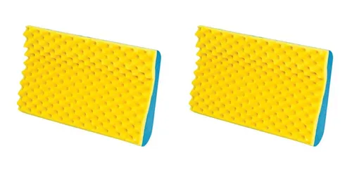 comprar 2x Travesseiro Ortopédico Capa Anatômico + Massageador