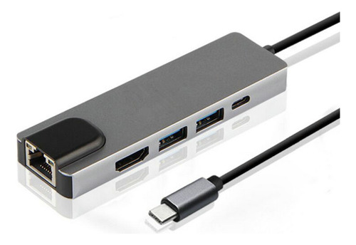 Placa De Rede 5 Em 1 De 100 M - Dock Multifuncional 12 Em 1