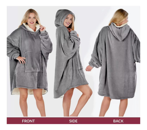 Poleron Sherpa Abrigador De Chiporro Oversize Para Invierno