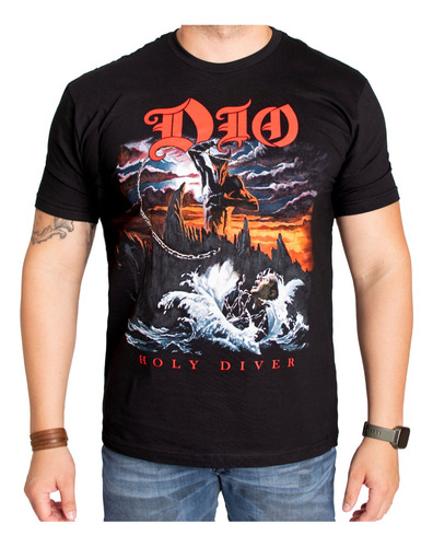 Camiseta De Rock Banda Dio - Holy Diver - Oficina Rock ®