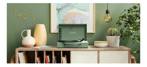 Tocadiscos Victrola Re-spin Sostenible Bluetooth Verde