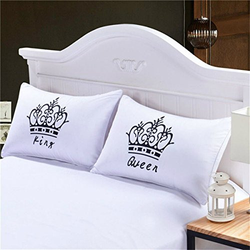 Parejas Fundas De Almohada Reina Rey Amor Pilllow Cubre...