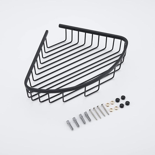 Organizador Esquinero Negro Ducha Baño Colgante Inox Premium