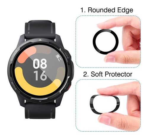 3 Micas De Tpu 3d Compatible Con Xiaomi Color 2 S1 S1 Active Watch S1 Active